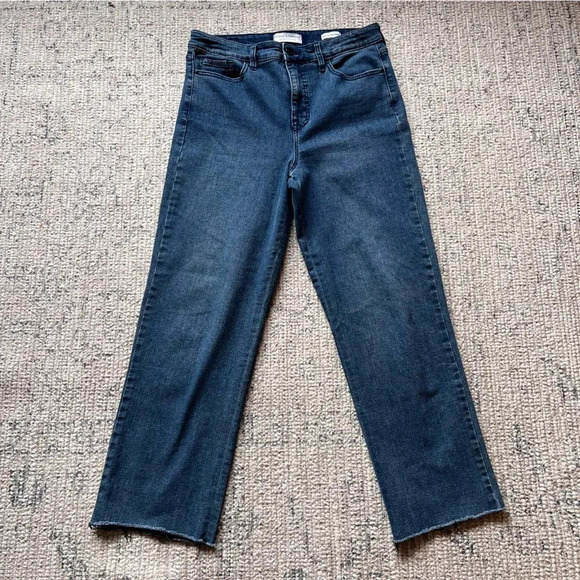 Sanctuary Pants - Social Standard by Sanctuary | High Rise Crop Ankle Straight Leg Dark Wash Jeans
